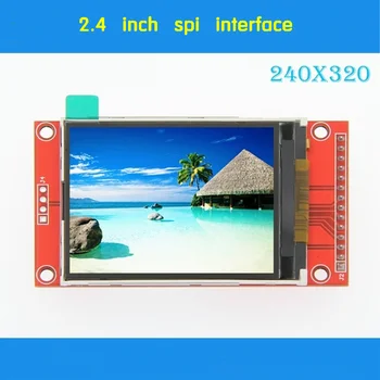 2,4-Инчов SPI TFT LCD Модул за Сериен порт 3,3 РАЗХОДИ Адаптер за SD ILI9341 е Съвместим С 5110 Без Докосване на екрана 320*240 За Raspberry Pi