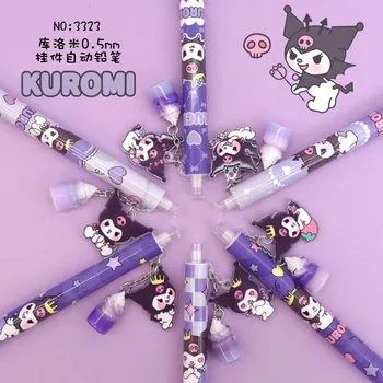 6/36 бр Механичен молив Sanrio Kuromi Cartoony хвърляне на молив Сладък студентски консумативи Канцеларски материали на Едро