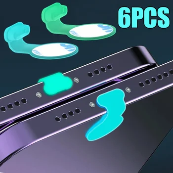 6 бр. кабел за зареждане Порт Нажежен Прахоустойчив Щекер за Apple iPhone Samsung Mi USB Type-C Защита Пристанище Силиконови Тапи за Прах
