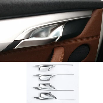 ABS Автомобилен стайлинг за BMW X5 F15 X6 F16 2014-2018 Украса на дръжката на вратата, вътрешността на колата Покриване на Аксесоари за интериора на автомобила 3 Стил