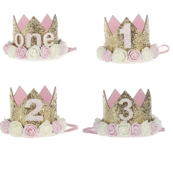 Crown за парти по случай рожден ден, превръзка на главата на принцесата, превръзка на главата на принцеса
