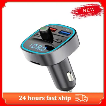 FM трансмитер Автомобилен Bluetooth-съвместими 5.0 Smart Voice Navigation, MP3 плеър С Две USB-устройства За Бързо Зареждане, Безжично хендсфри 2022