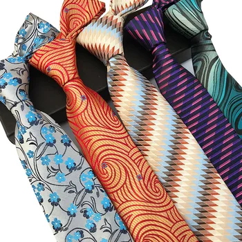 Linbaeway 8 см Официални Вратовръзки за Мъжете Тъкани от Полиестер Вратовръзка Женски Сватбен Бизнес Мъжки Ежедневни Вратовръзка с Яка Gravatas за Поръчка На Лого