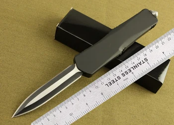 Micro OTF Tech Knife Combat Troo Series 440 твърдост на Острието 57HRC Дръжката е от цинково-алуминиева сплав Външен джоб за самозащита