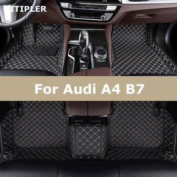 Автомобилни Постелки TITIPLER по поръчка за Audi A4 B7 2004-2008 г. освобождаване на автомобилни килими, аксесоари за крака, Коше