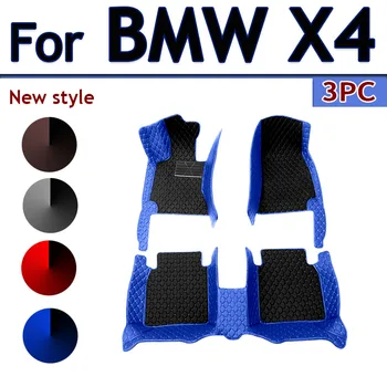 Автомобилни стелки за BMW X4 G02 MK2 2019 ~ 2022 Седалките за килими, Кожени Луксозни мат Срещу мръсотия Мат Килим Автомобилни Аксесоари, Детайли на интериора