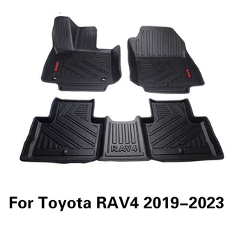 Автомобилни Стелки За Toyota RAV4 2020 2021 2022 TPE Водоустойчив Напълно Заобиколен от Хранително-вкусовата Защитна Подложка Авто Килим За Защита на Пода
