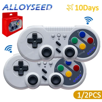Безжичен геймпад, контролер за гейм конзолата, джойстик с двойна функция на двигателя вибрации Turbo за PC, Nintendo Switch Windows 1 / 2 ЕЛЕМЕНТА