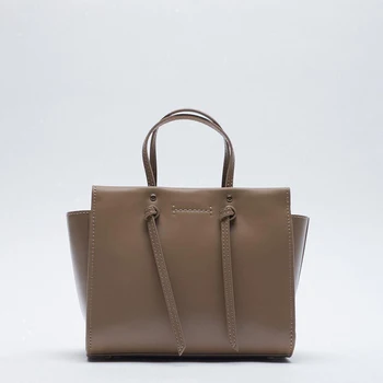 Дамска чанта XZAN 2023 Пролет /лято, новата модерна универсална кожена чанта през рамо кафяв цвят, с висока текстура за междуградски пътувания
