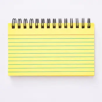 Дневник Бележник от гладка хартия, хартия за писма с колоритен дизайн на бобини Бележник със спирала карти за проучване на училище офис Плавно писмо