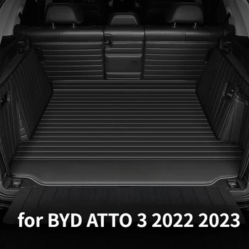 За BYD ATTO 3 Юана Плюс Аксесоари 2022-2023 Вътрешна Украса на Автомобил Подложка За Багажника Заден Подложка За Багажника устойчива на износване И водоустойчив