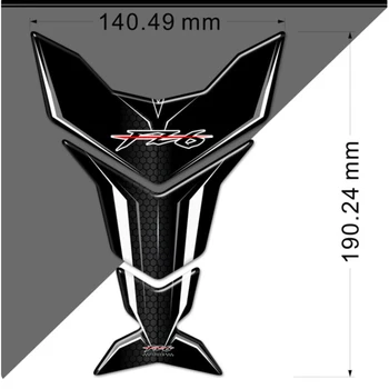 За Yamaha FZ6 S FZ6N Fazer 3D стикери протектор на резервоара Аксесоари Емблемата на FZ 6 Иконата за логото