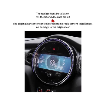За Централната конзола MINI Cooper F55 F56 S n Декоративна Рамка за Капак на Централното управление на Автомобил Mini F57 2014-2022 8,8 Инча