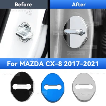 Защитно покритие крилото на замъка кола от неръждаема стомана за MAZDA CX-8 2017-2021 CX8 Защитно обтегач, антикорозионна декоративни аксесоари