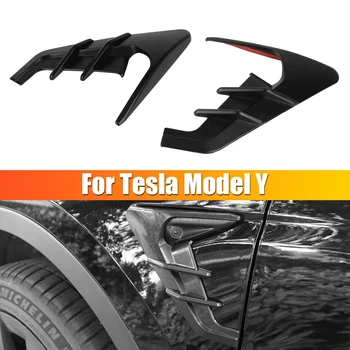 Модификация Аксесоари за Tesla, Модел Y 2019-2022/Модел 3 2021 2022 Спойлер Прахоустойчив калъф 2 ЕЛЕМЕНТА Капака в страничния панел на крилото на автомобила