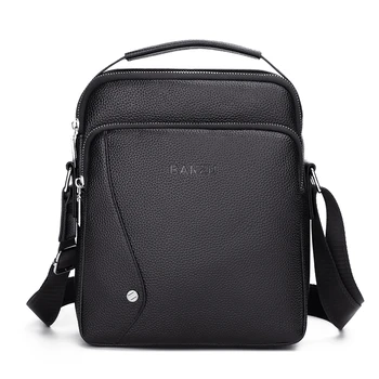 Нов дизайн за Мъжки чанти Чанта през рамо Модерен бизнес стил Мъжка чанта през рамо Стилна елегантна мъжка чанта-месинджър Портфейл
