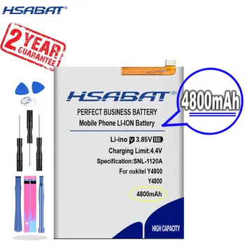 Новият пристигането на [HSABAT ] Взаимозаменяеми батерия 4800 mah Y4800 за Oukitel Y4800