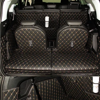 Обичай качествени автомобилни постелки за багажник на Peugeot 5008, водоустойчив килими за багаж, карго подложка за Peugeot 5008, безплатна доставка