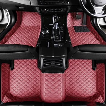 Обичай Пълен комплект автомобилни постелки Кожа за Audi TT Mk2 2007 г. 2009 г. 2012 2014 RHD Непромокаема подложка за краката Салонные Автоаксесоари