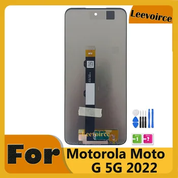 Оригиналът е за Motorola Moto G 5g 2022 LCD сензорен дисплей, дигитайзер, пълен монтаж, подмяна на дисплей, Резервни части и инструменти