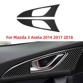 Отрежете капак дръжка на купата на вратата на колата, стикери за интериора, калъф за Mazda Mazda 3 Axela 2014 2017 2018, Аксесоари за стайлинг на автомобили