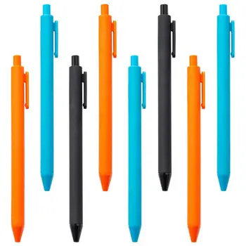 Подарък пластмасови химикалки с лого по поръчка, Насърчаване на Гъвкав дизайн, Пластмасова химикалка писалка неонового цвят за офиса и училище