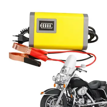Преносимо Зарядно Устройство За Мотоциклет Преносима Бързо Зареждане на 12V Moto Tender Maintainer Зарядно Устройство За Мотоциклет За Скутер Dirt Bike