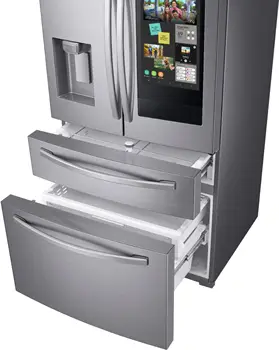 СУПЕР ОТСТЪПКА 100%, 4-врати хладилник със сензорен екран от неръждаема стомана