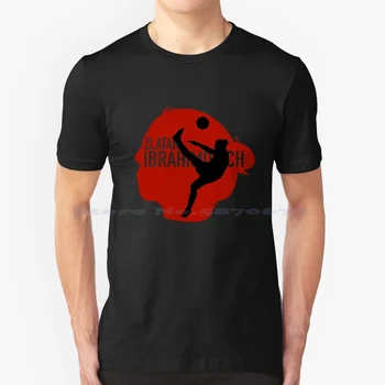 Тениска Zlatan Ibrahimovic Sillhouete Art от 100% памук по Футбол Златан Ибрахимович Легендата на Швеция Red Devils Paris