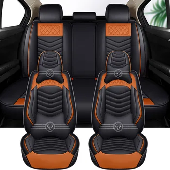 Универсален кожен калъф за столче за кола Geely Coolray BMW X3 X1 X5 Tugella E90 E60 Автоаксесоари за интериора Дропшиппинг Пълен комплект