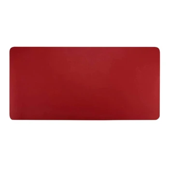 Червен нескользящий кожена подложка за маса, защитен калъф, подложка за мишка, водоустойчив настолен бележник за писане, подходящ за офиса и дома